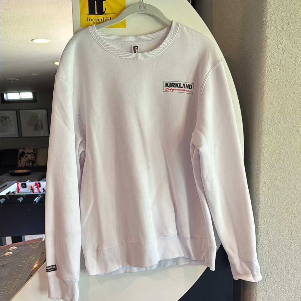 Kirkland Signature Classic White Crewneck